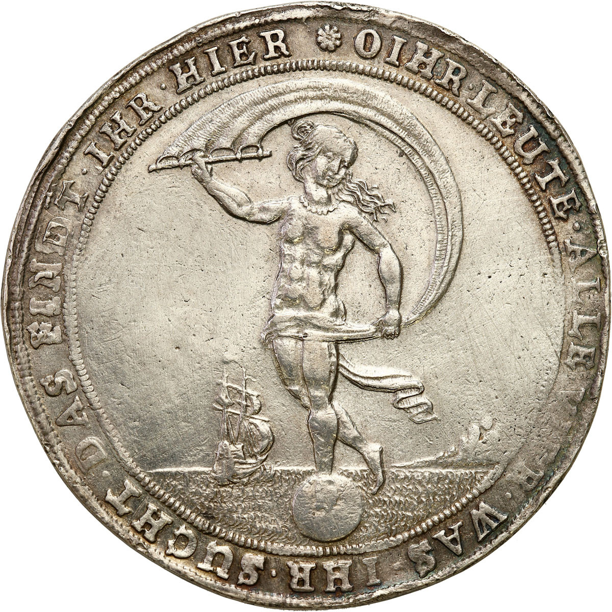 Niemcy. Braunschweig-Wolfenbüttel. Friedrich Ulrich (1613-1634) 1 1/4 talara bez daty (1622) Andreasberg - RZADKIE